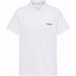 White Cotton Men Polo