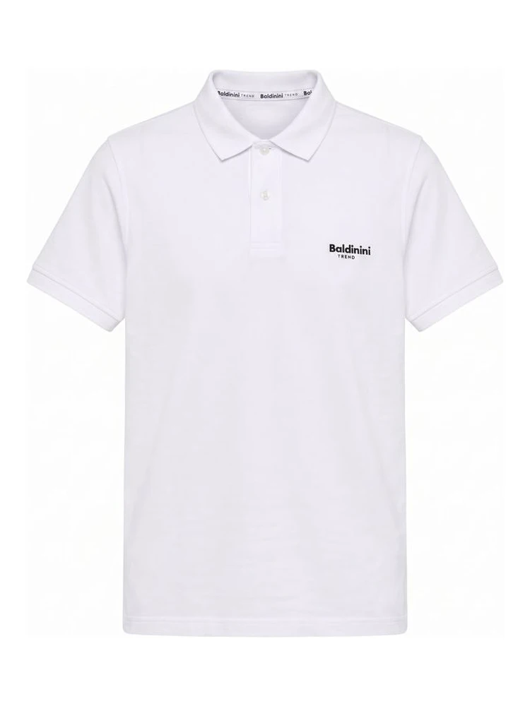 White Cotton Men Polo
