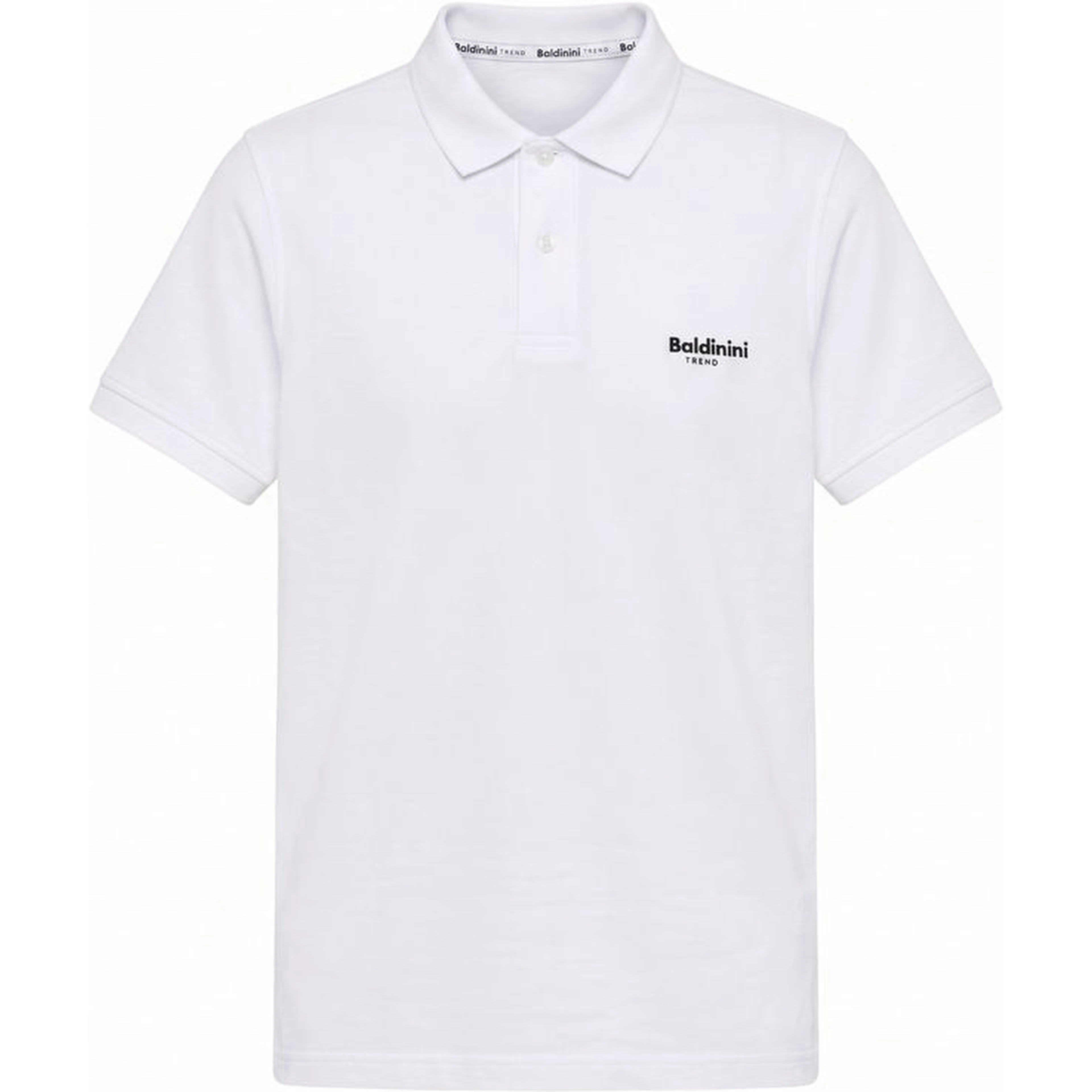 White Cotton Men Polo