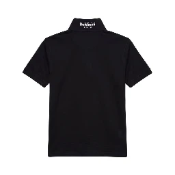 Black Cotton Men Polo