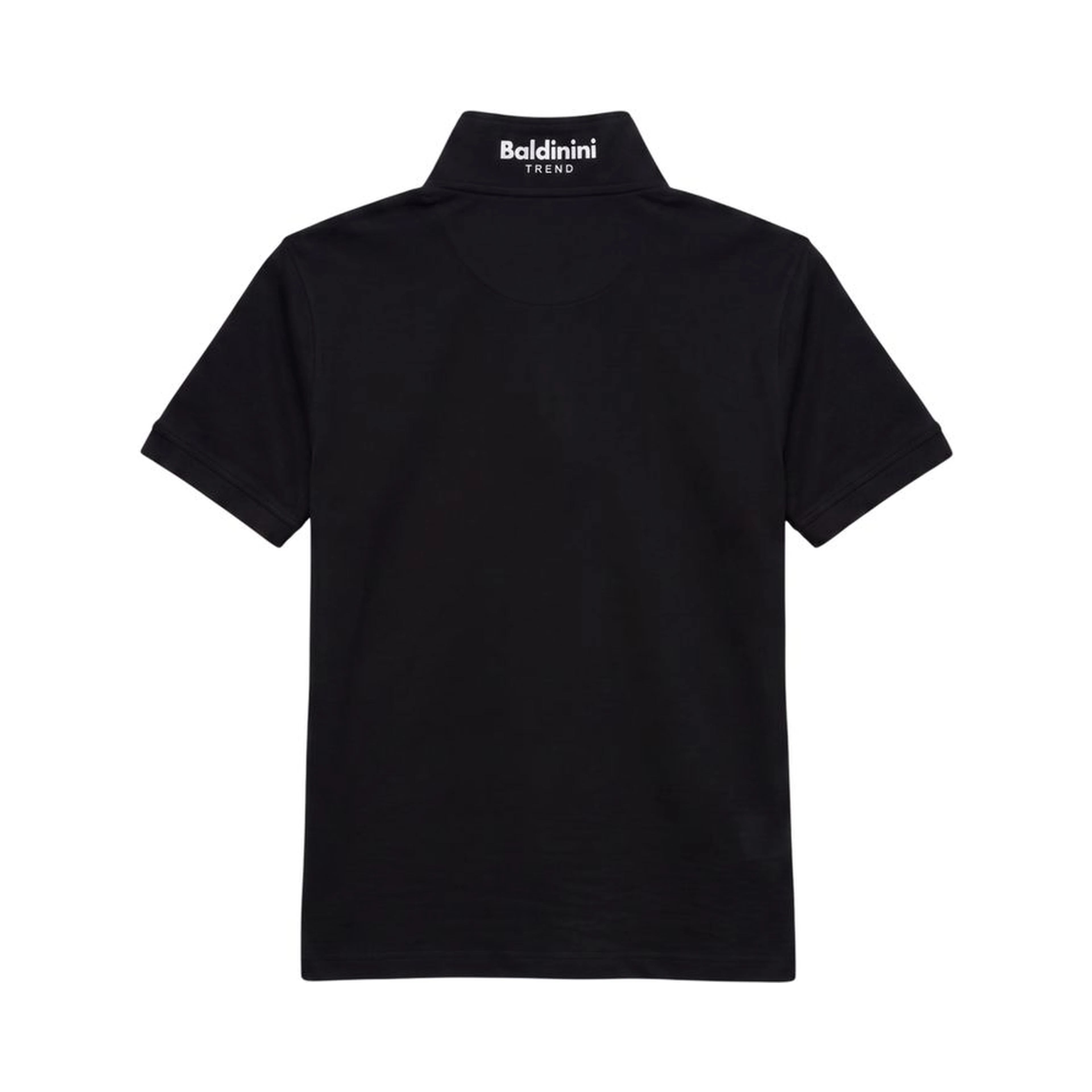 Black Cotton Men Polo