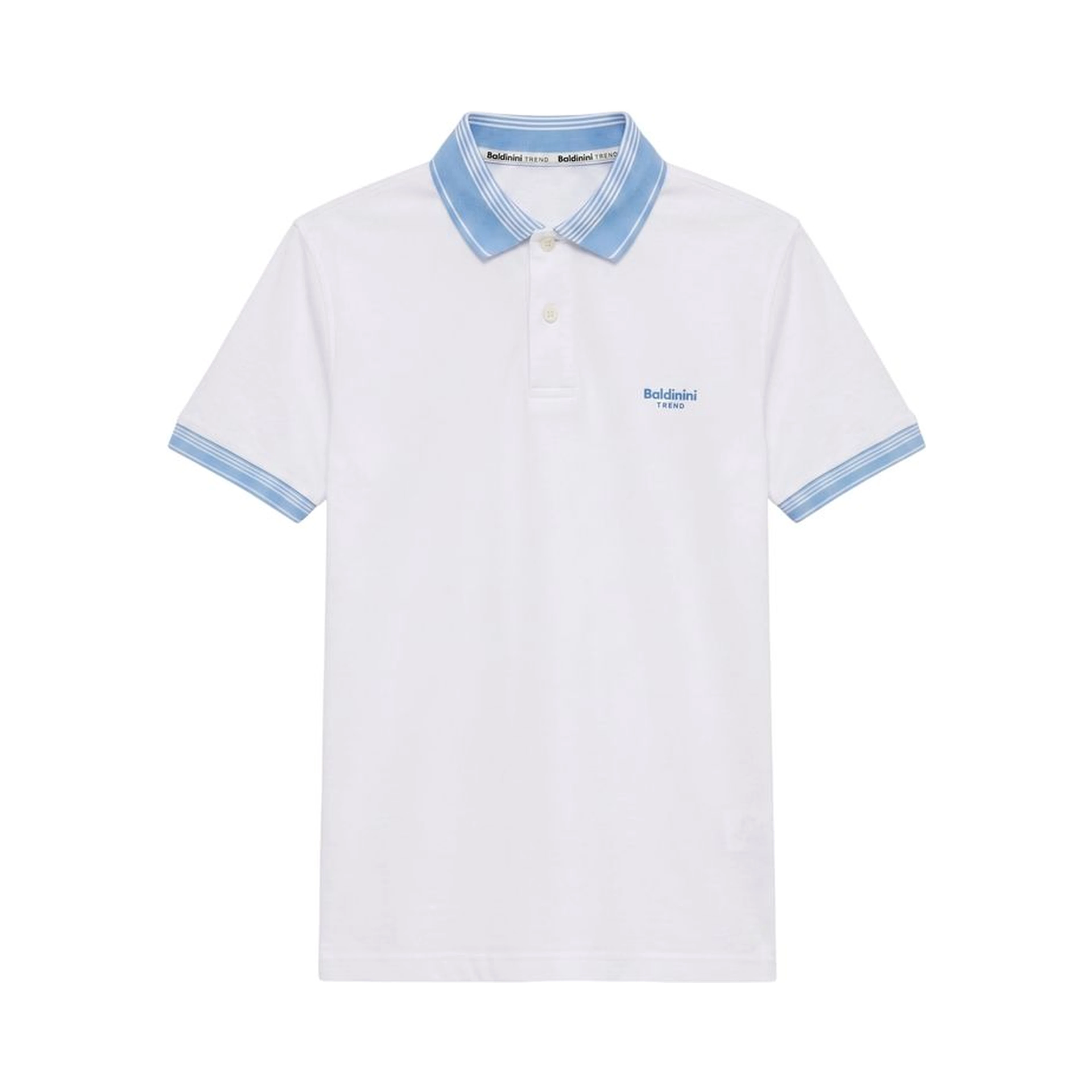 White Cotton Men Polo