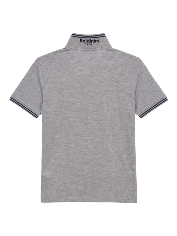 Grey Cotton Men's Polo-Shirt alternative