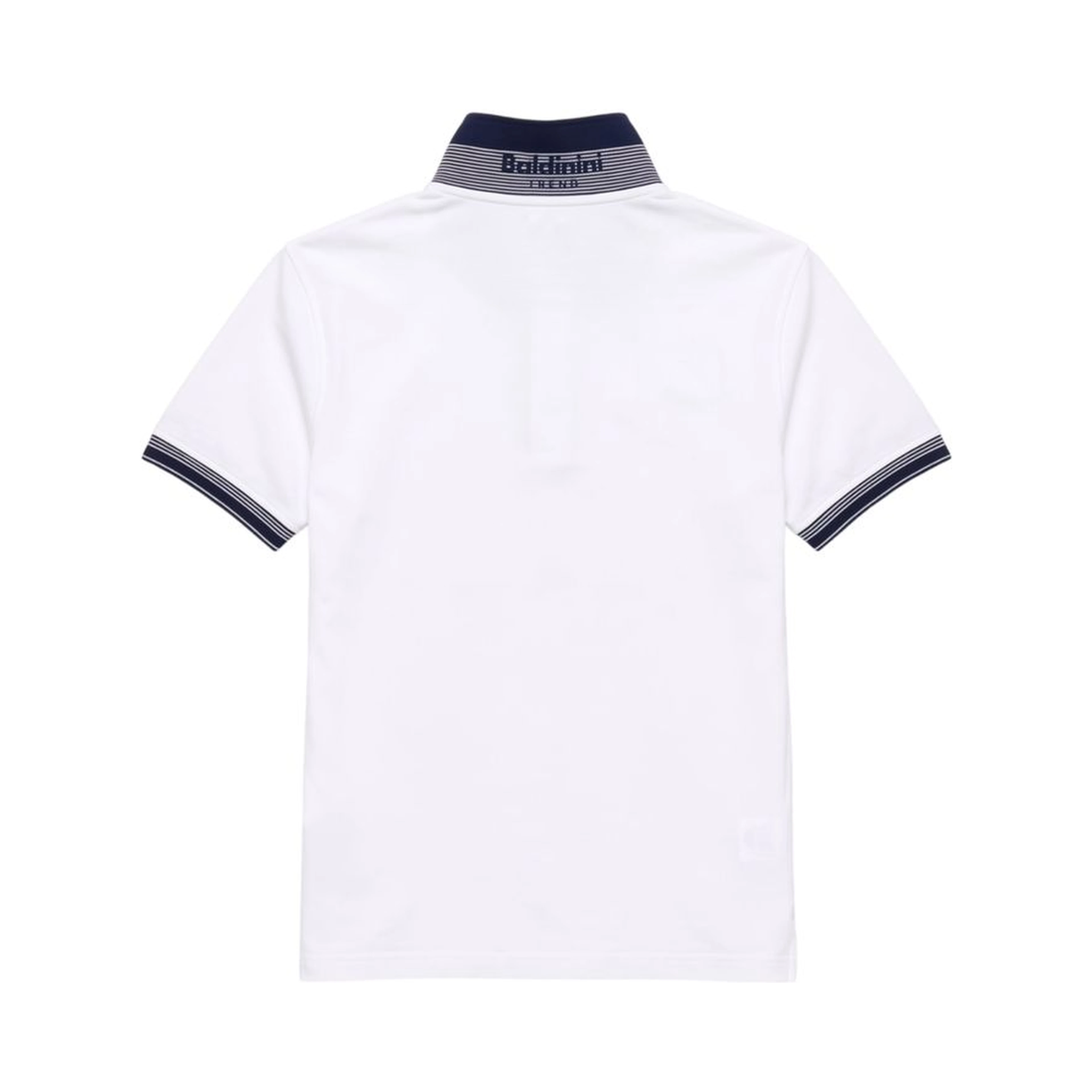 White Cotton Men Polo-Shirt