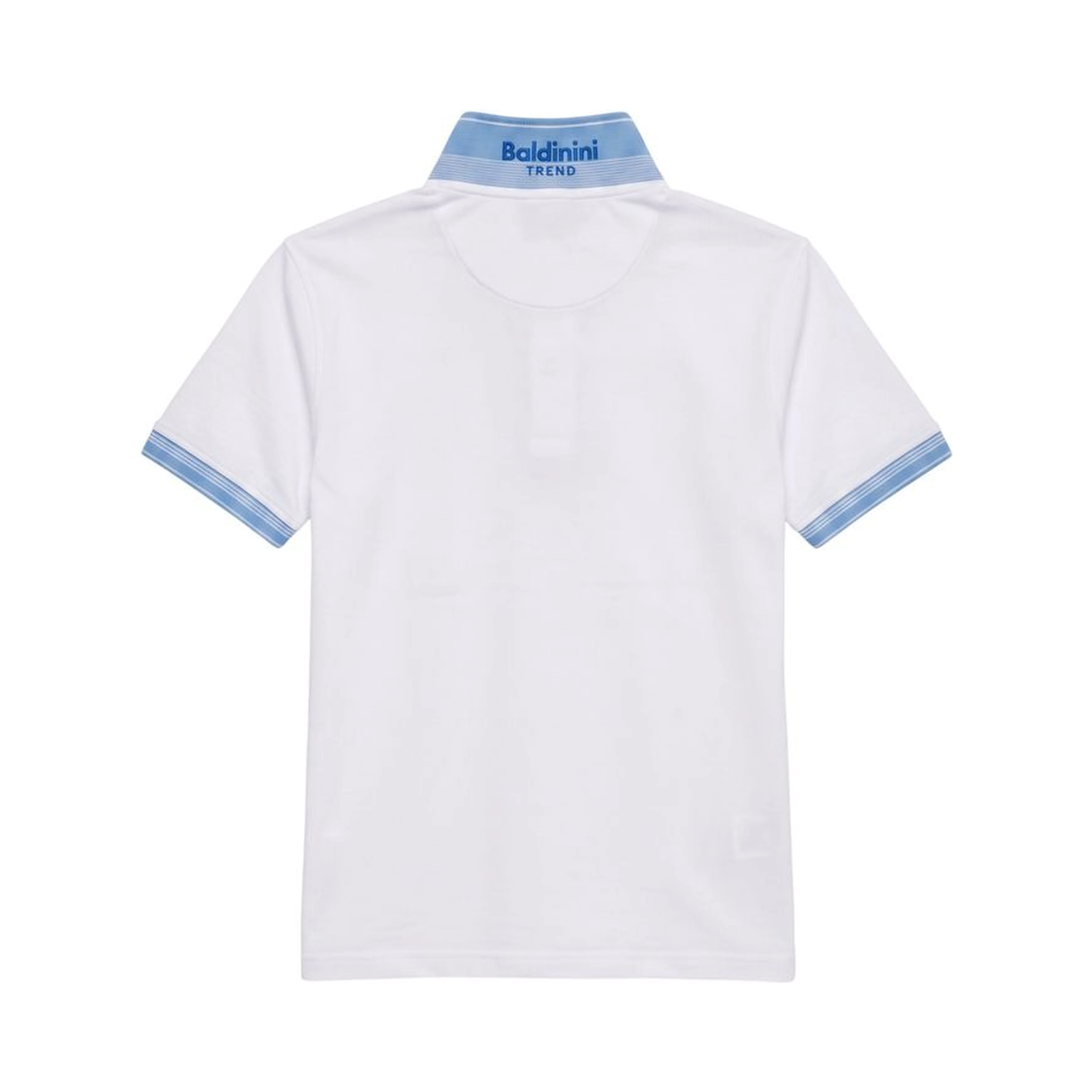 White Cotton Men Polo