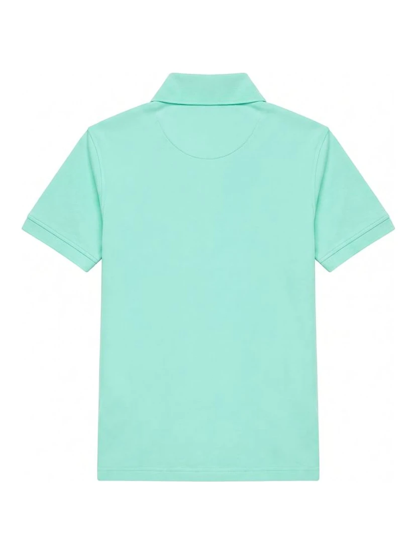 Green Cotton Men's Polo-Shirt