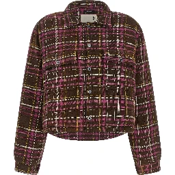 Brown Cotton Shell Jacket
