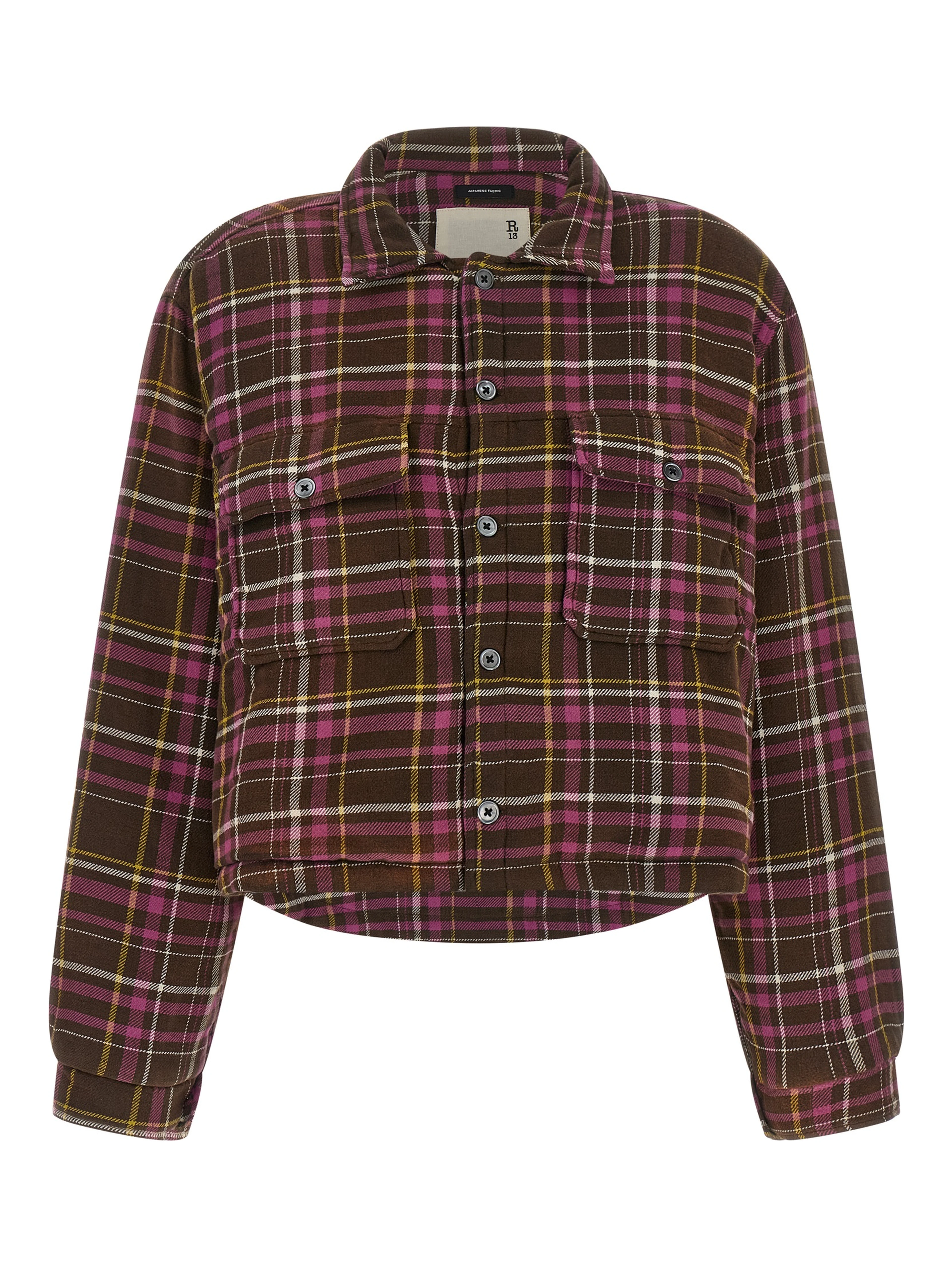 Brown Cotton Shell Jacket