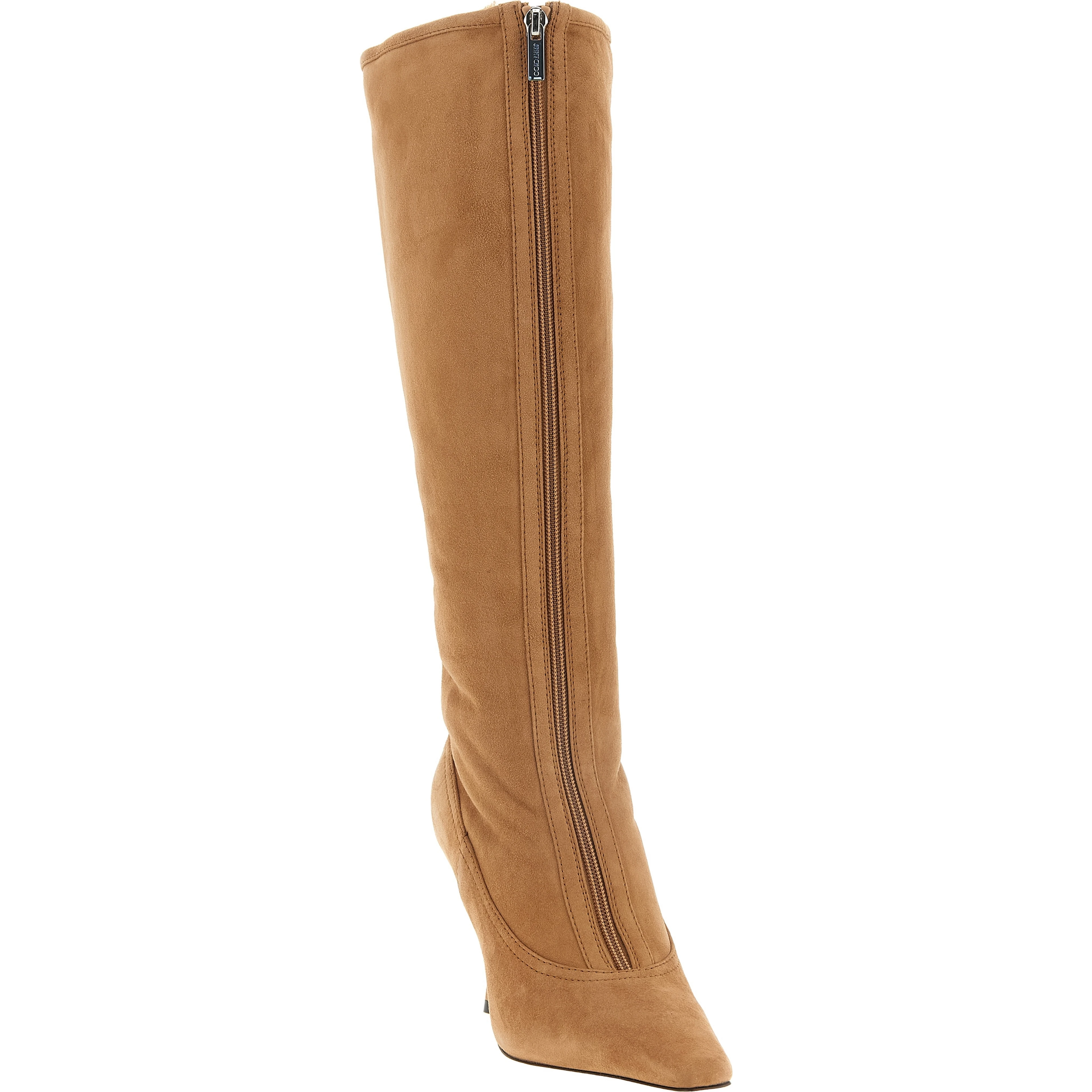 Beige Lamb Leather Over The Knee