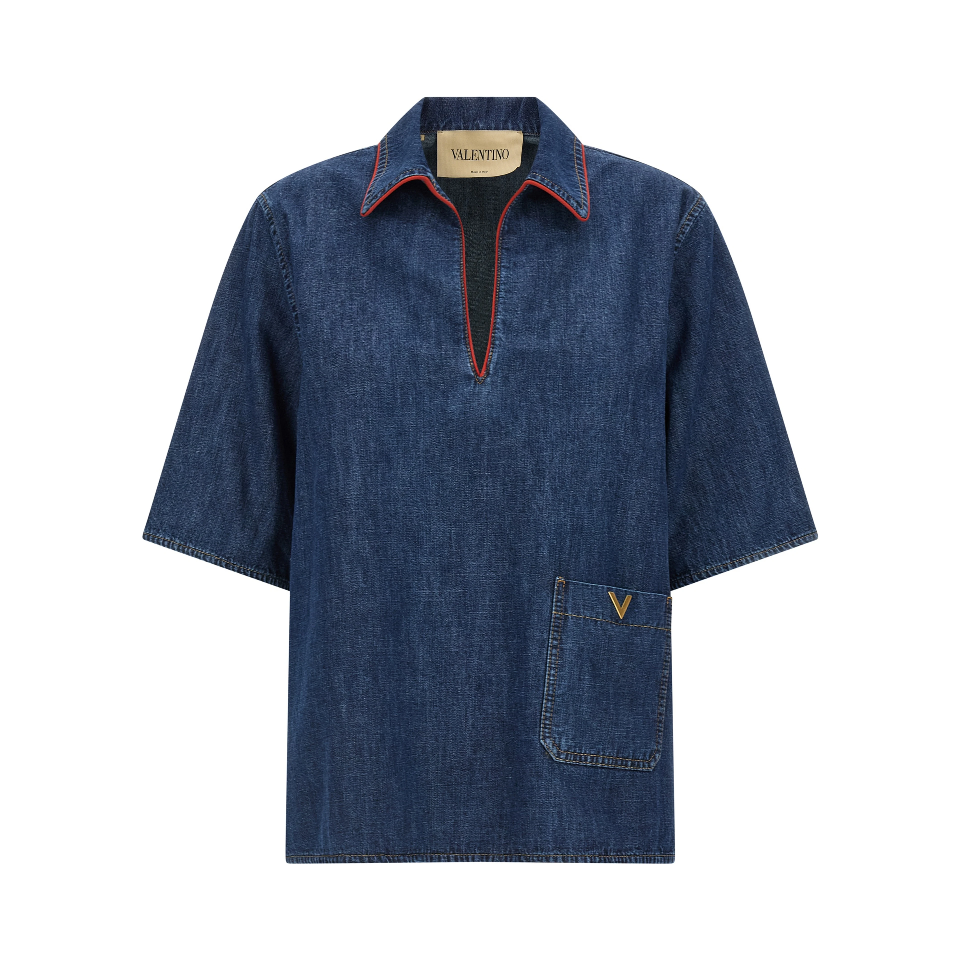 Blue Cotton Blouse