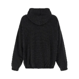 Black Cotton Sweatshirt