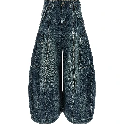 Blue Cotton Jeans Denim