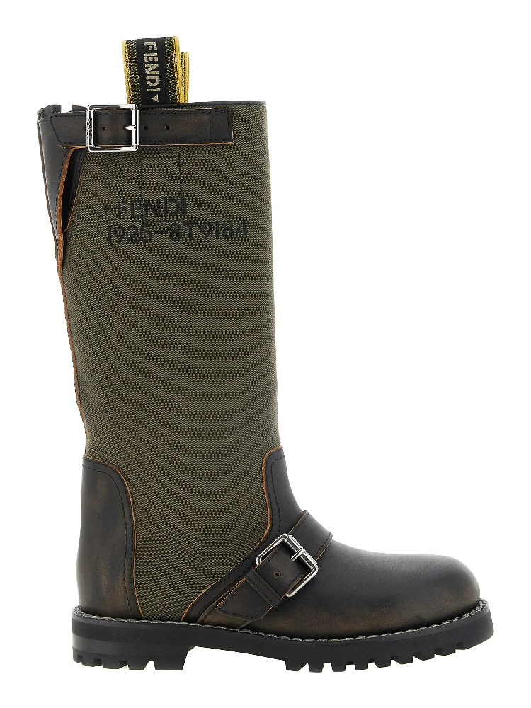 Bicolor Calfskin Over The Knee