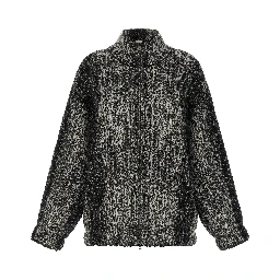 Bicolor Wool Bomber