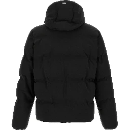Black Polyamide Full-Length Jacket