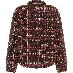 Brown Cotton Shell Jacket