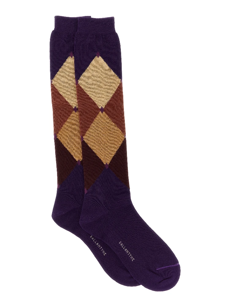 Purple Cotton Socks