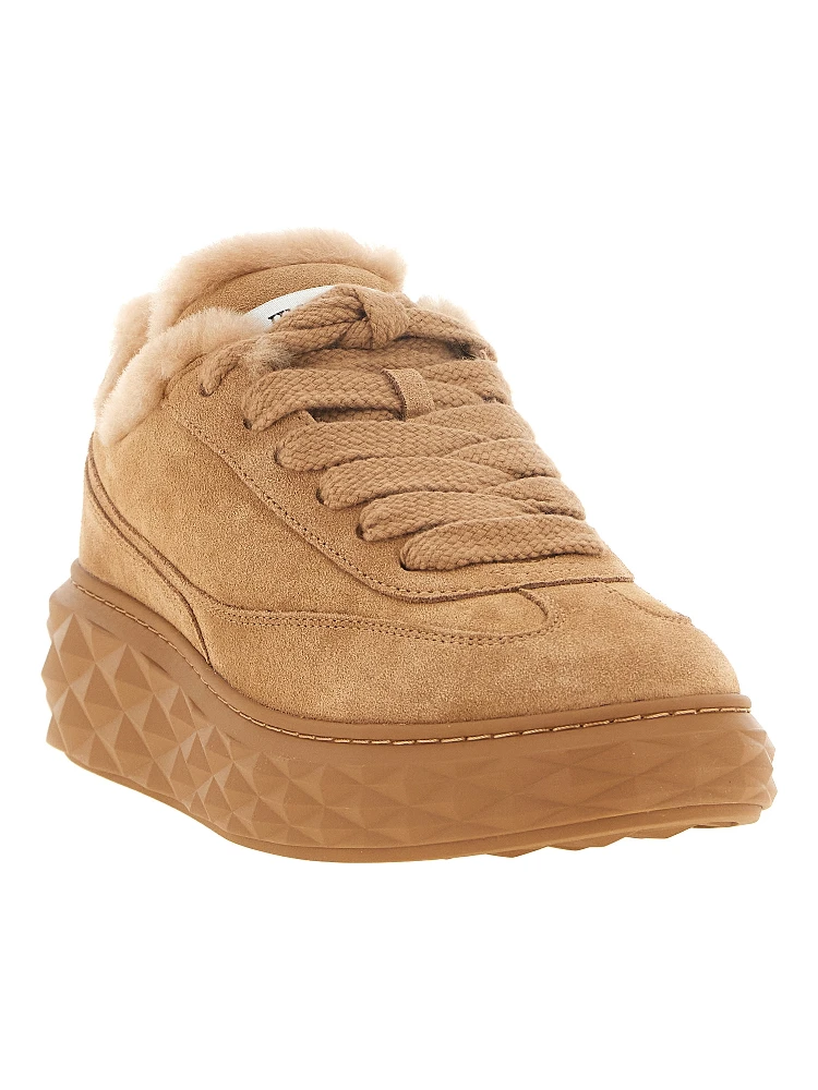 Beige Lamb Leather Chunky Sneakers alternative