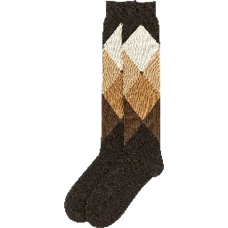 Brown Cotton Socks