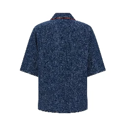 Blue Cotton Blouse