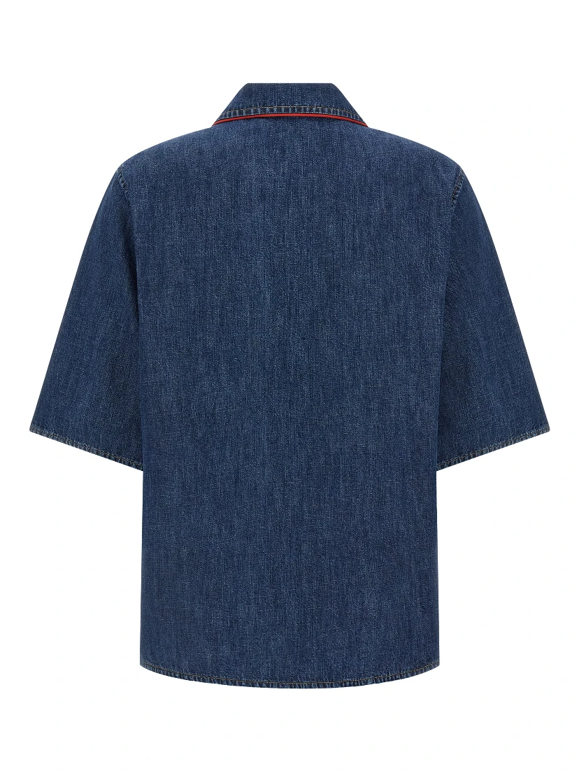 Blue Cotton Blouse