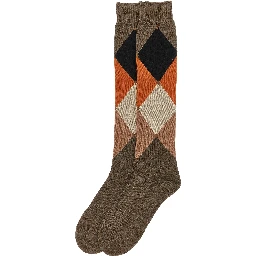 Brown Cotton Socks