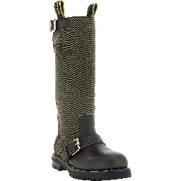 Bicolor Calfskin Over The Knee