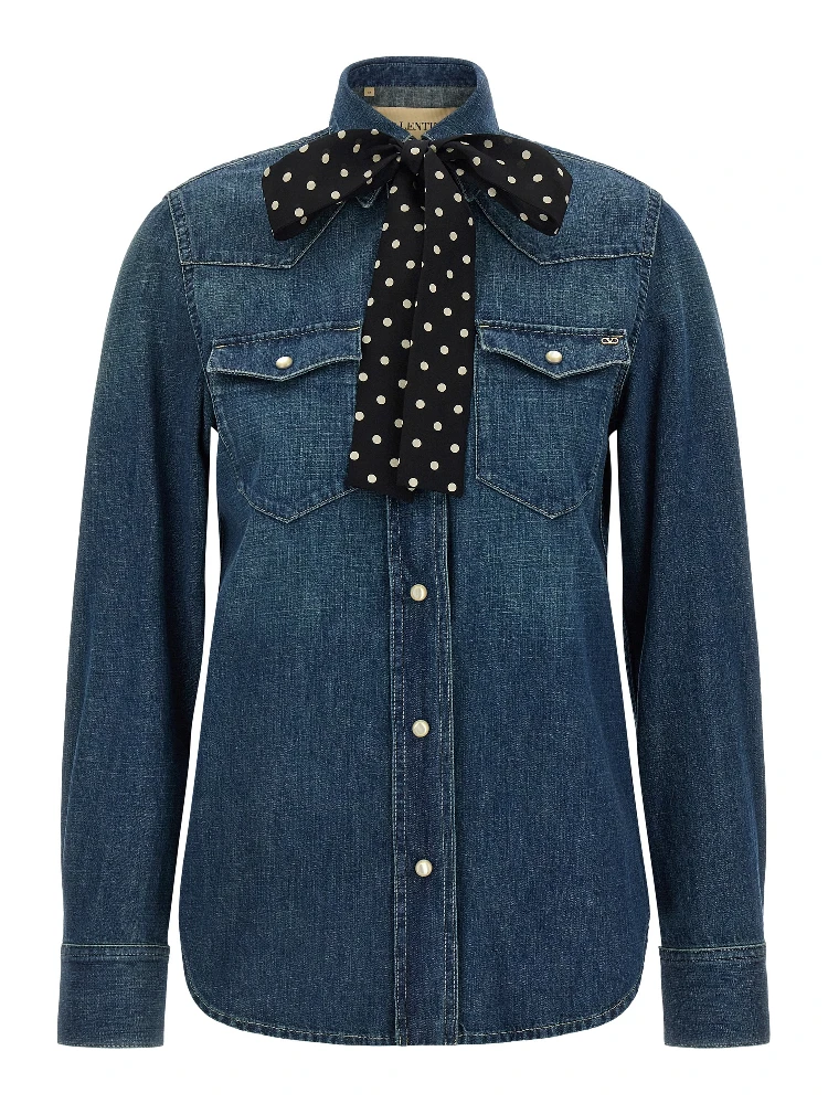 Blue Cotton Blouse