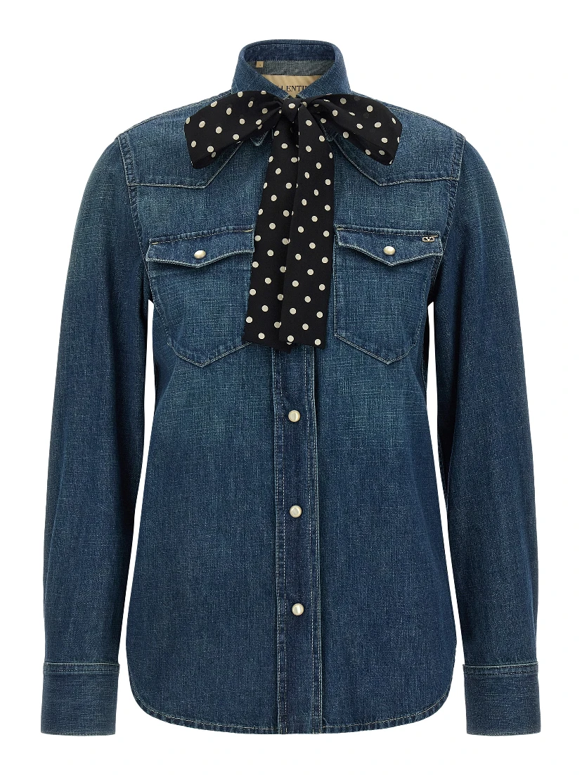 Blue Cotton Blouse