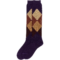 Purple Cotton Socks