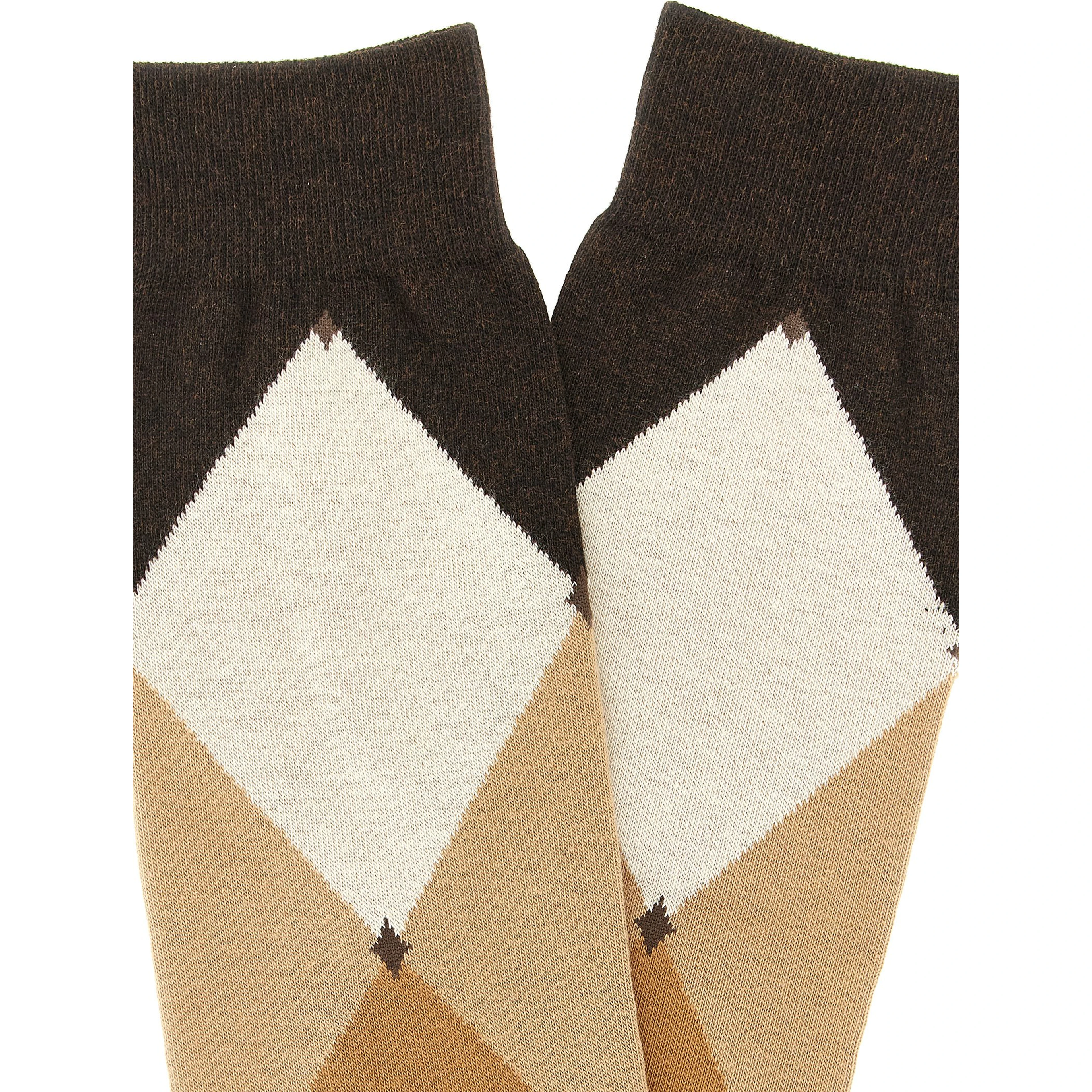 Brown Cotton Socks