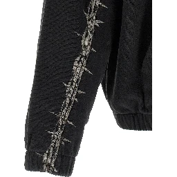 Black Cotton Sweatshirt