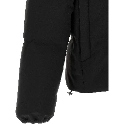 Black Polyamide Full-Length Jacket