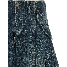 Blue Cotton Jeans Denim