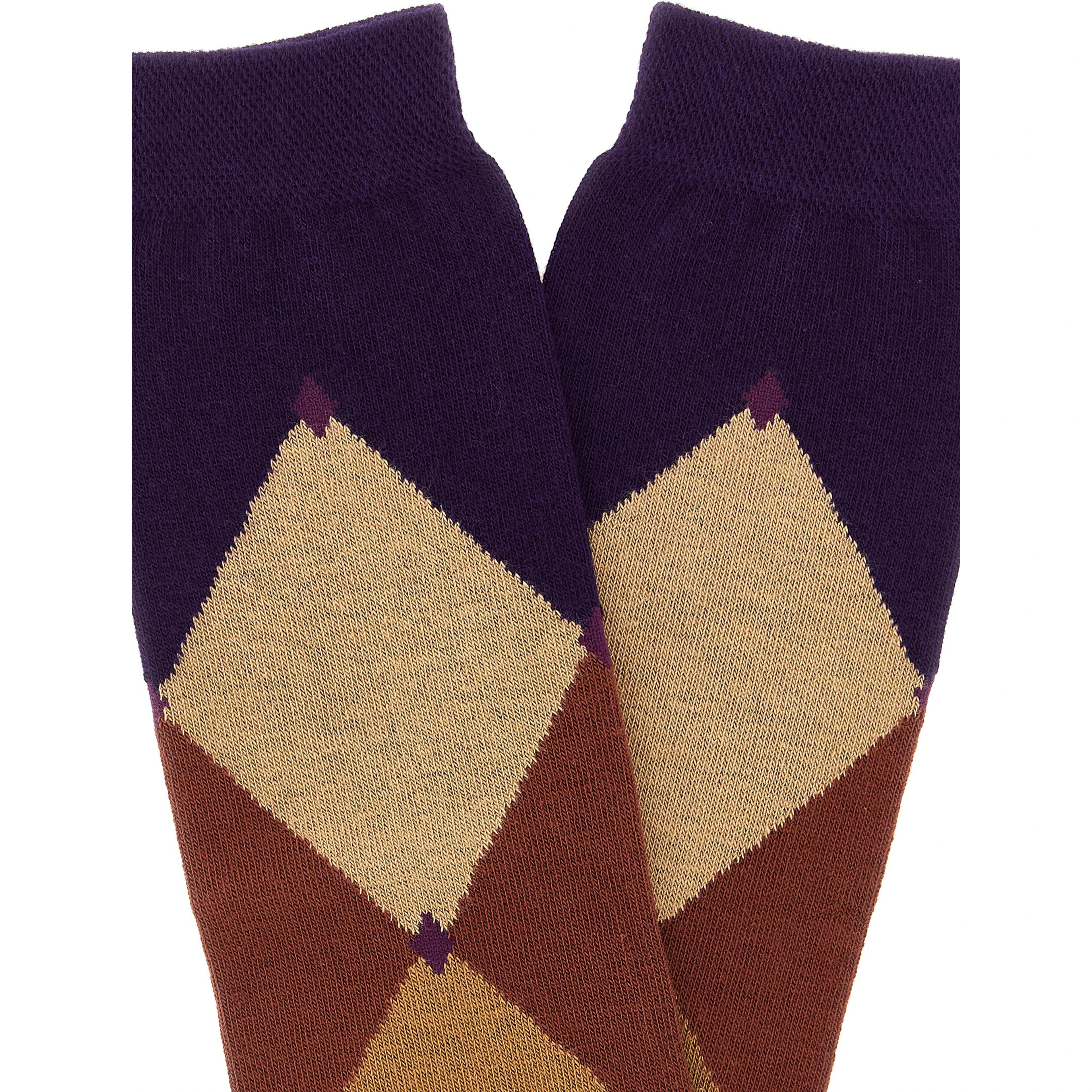 Purple Cotton Socks