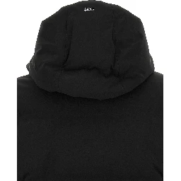 Black Polyamide Full-Length Jacket