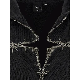 Black Cotton Sweatshirt