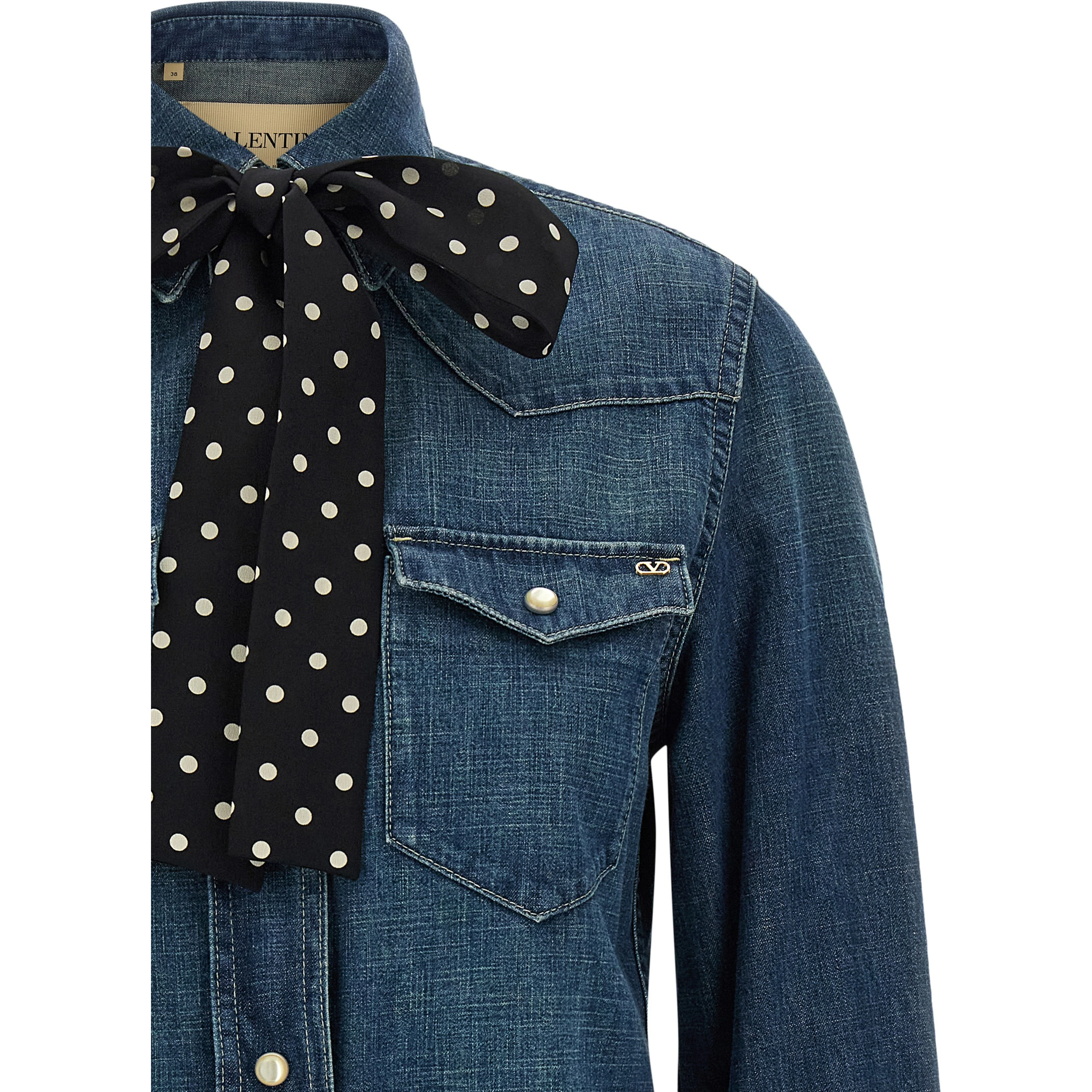 Blue Cotton Blouse