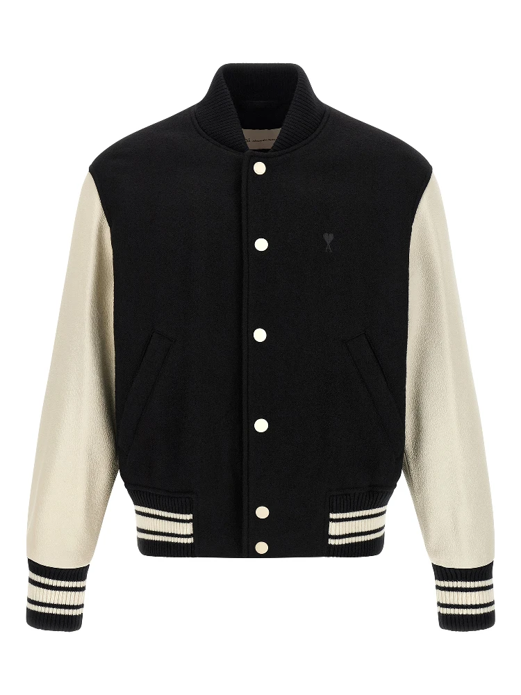 Bicolor Virgin Wool Bomber