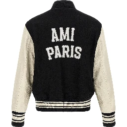 Bicolor Virgin Wool Bomber