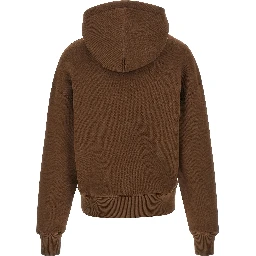 Brown Cotton Hoodie