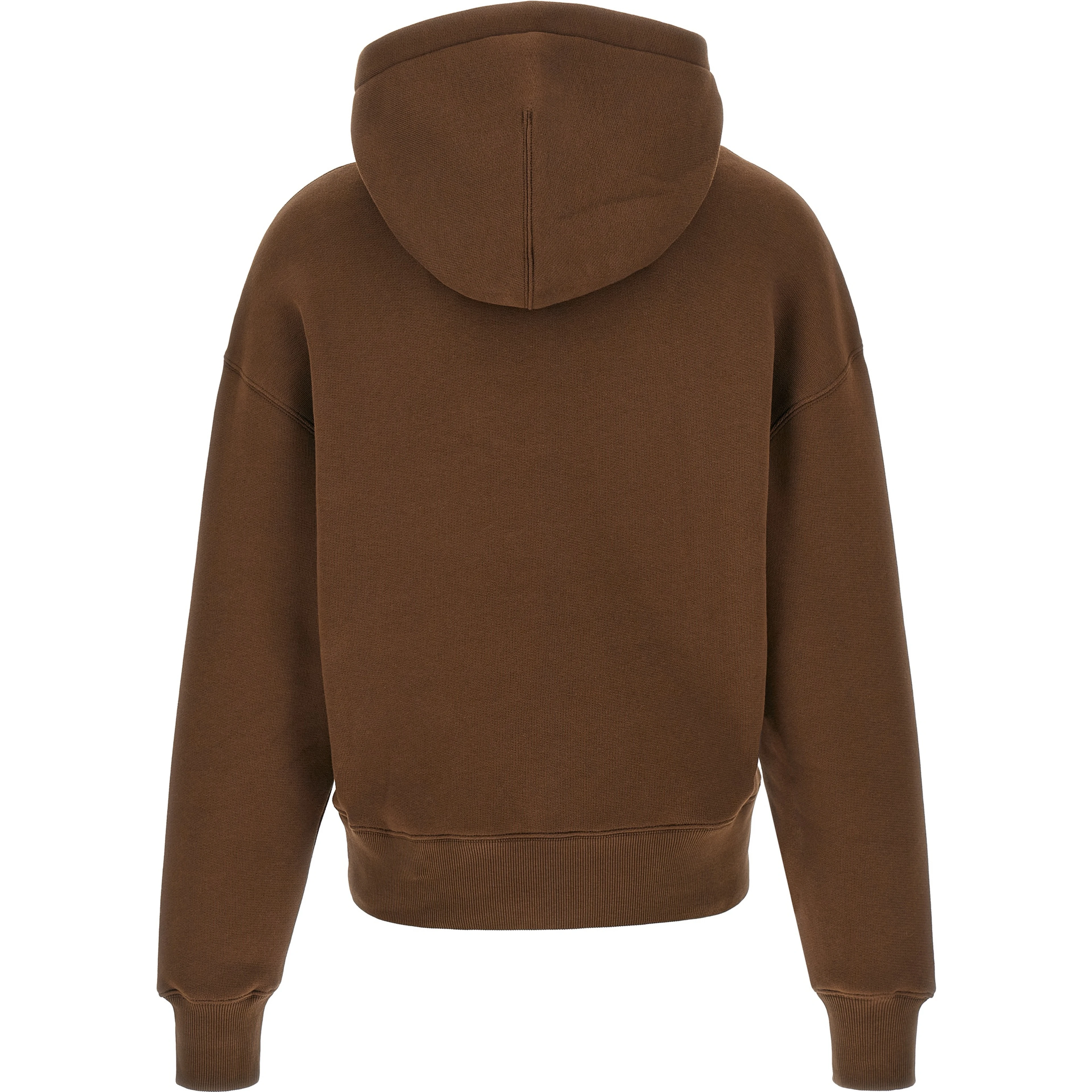 Brown Cotton Hoodie