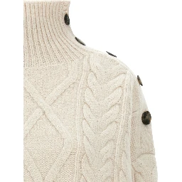 White Wool Cardigan