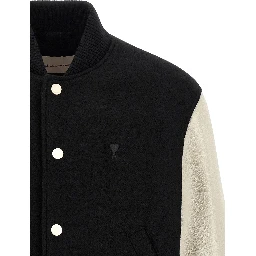 Bicolor Virgin Wool Bomber