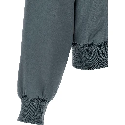 Gray Viscose Bomber