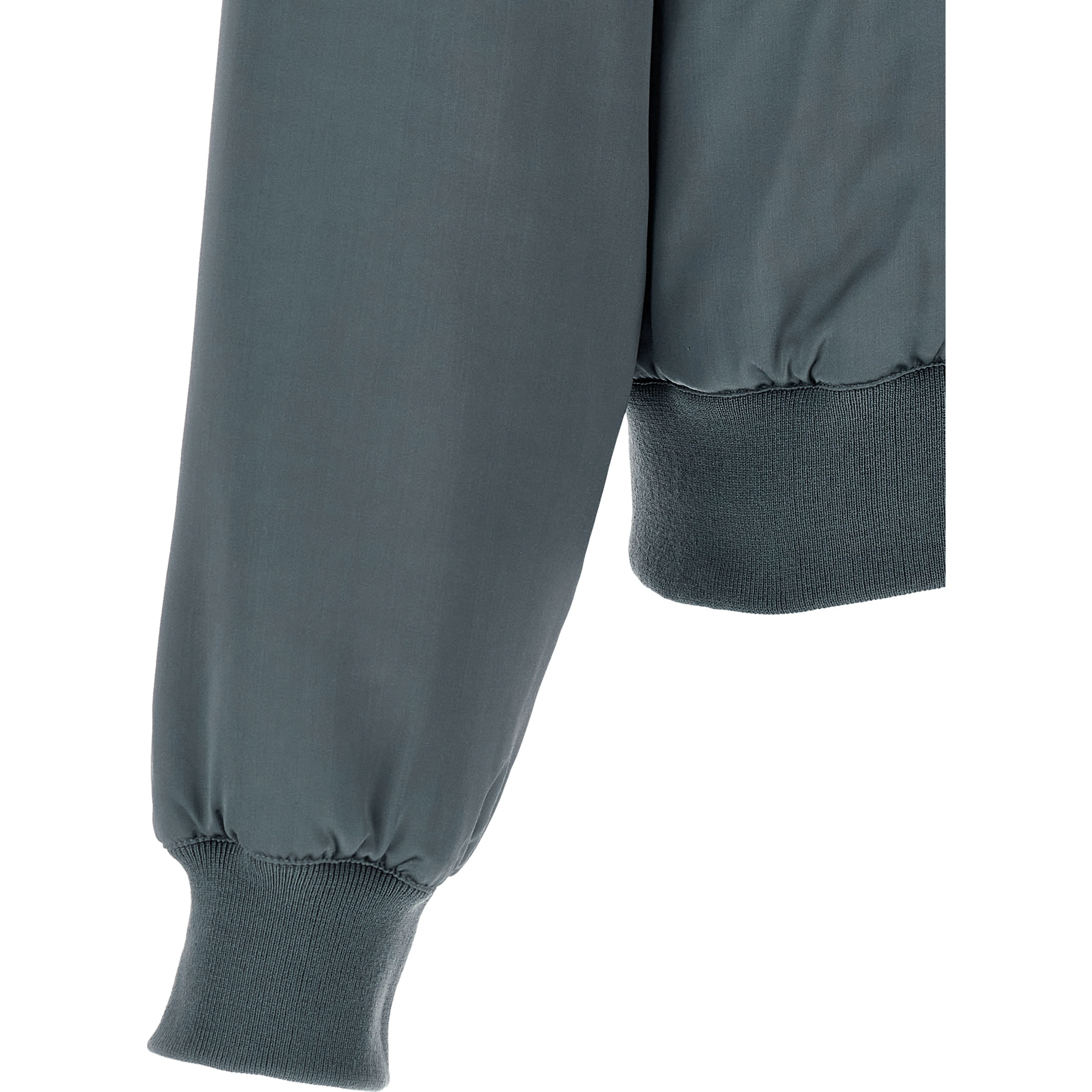 Gray Viscose Bomber