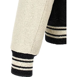 Bicolor Virgin Wool Bomber