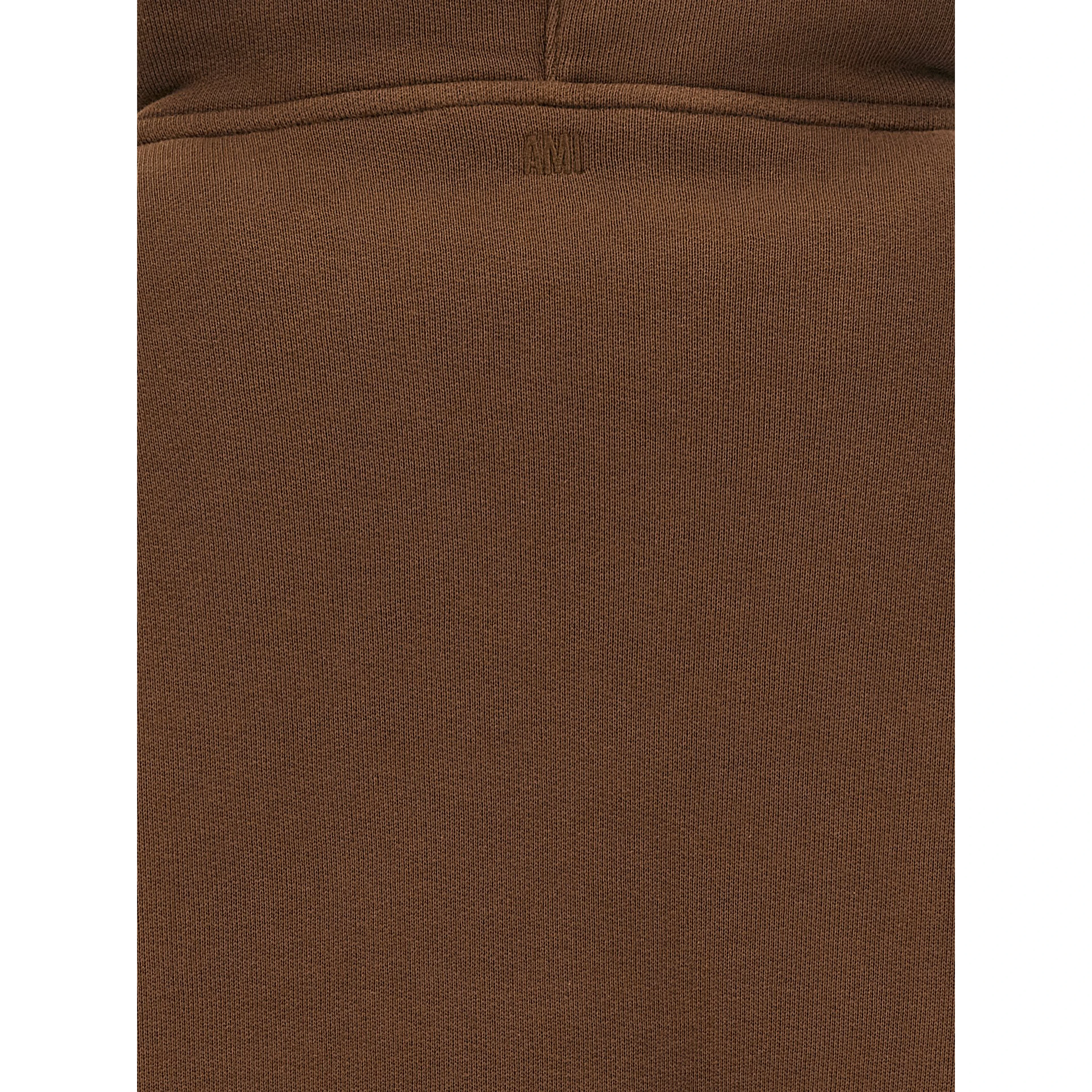 Brown Cotton Hoodie