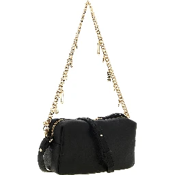 Black Lambskin Shoulder Bag