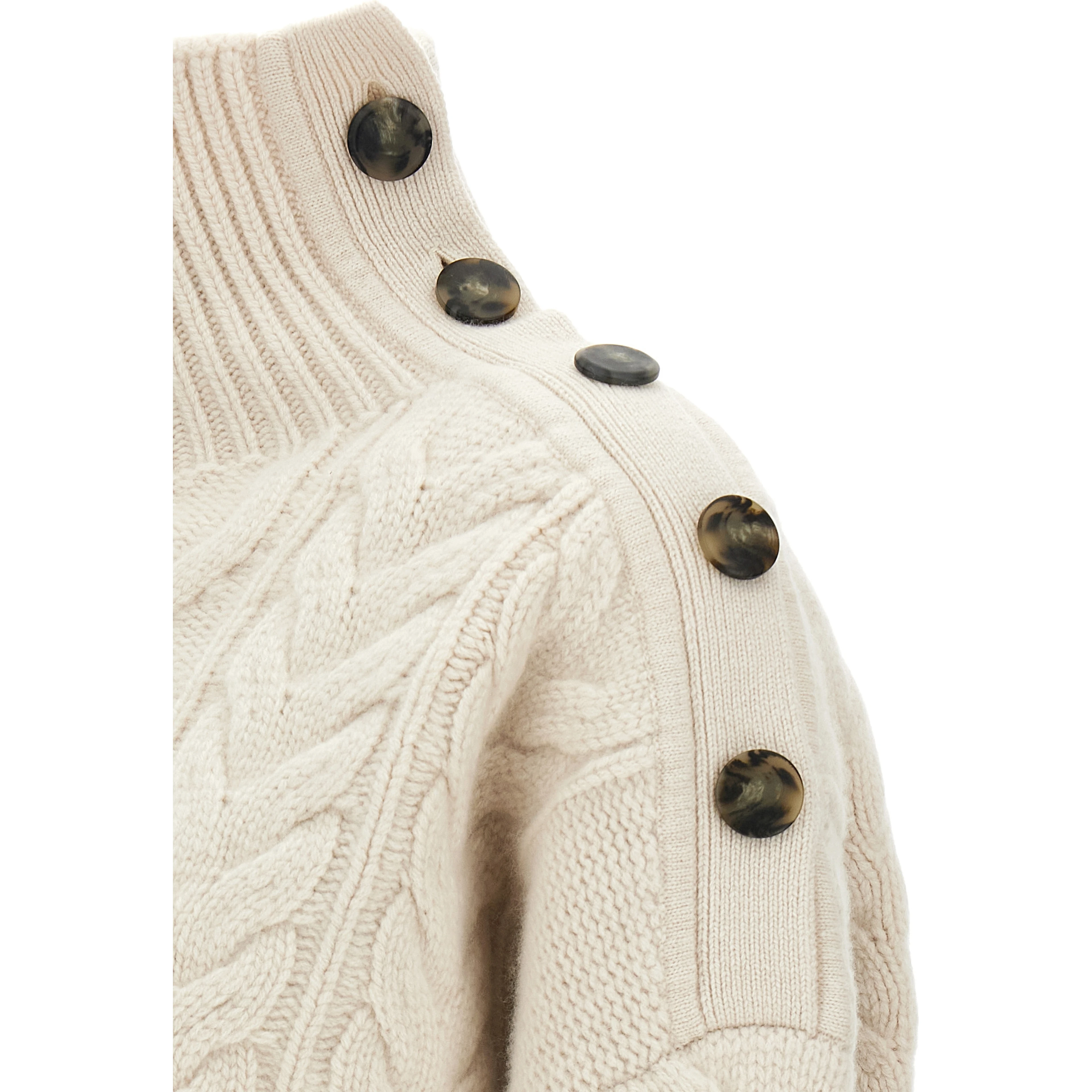 White Wool Cardigan